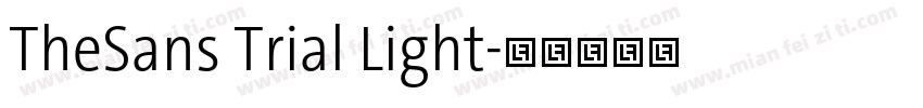 TheSans Trial Light字体转换